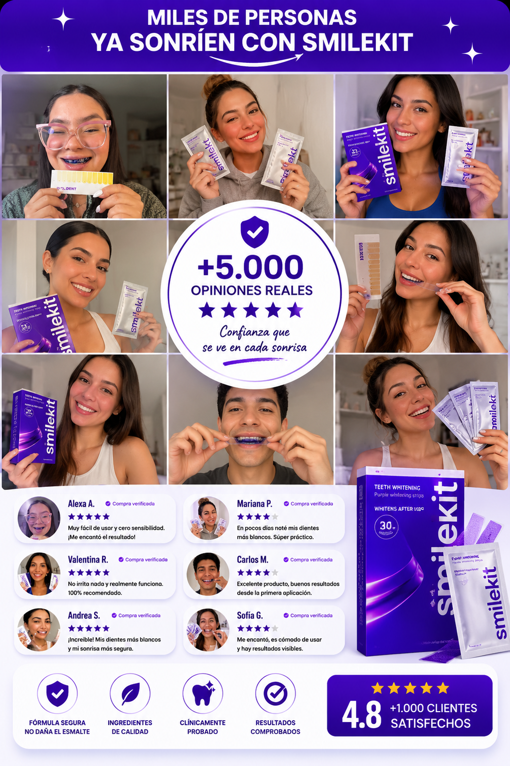SMILEKIT CINTAS BLANQUEADORAS