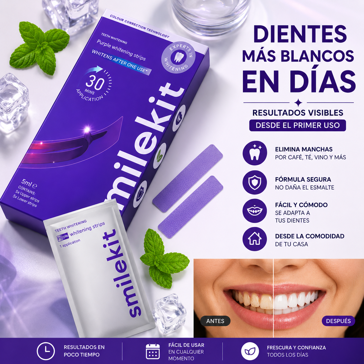 SMILEKIT CINTAS BLANQUEADORAS